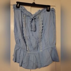 Bohemian strapless top